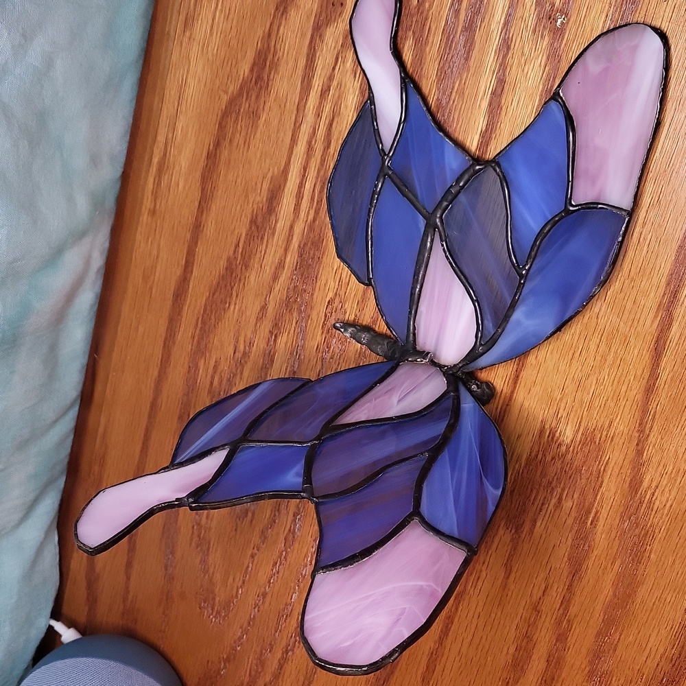 Large Stained Glass Butterfly